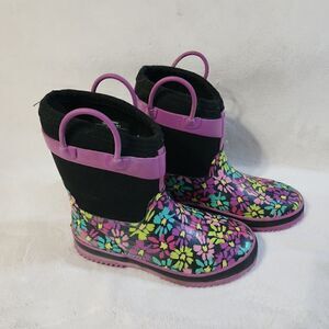 Western Chief Girls Boots Daisy Shower Neoprene Waterproof
